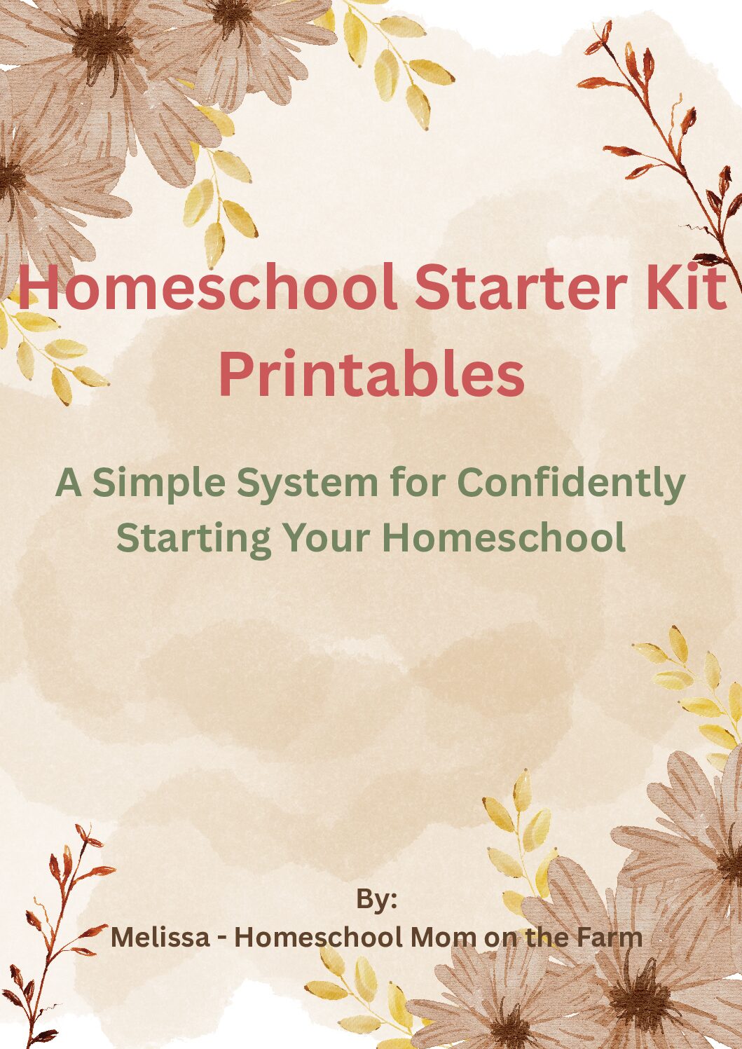 Homeschool Starter Kit Printables